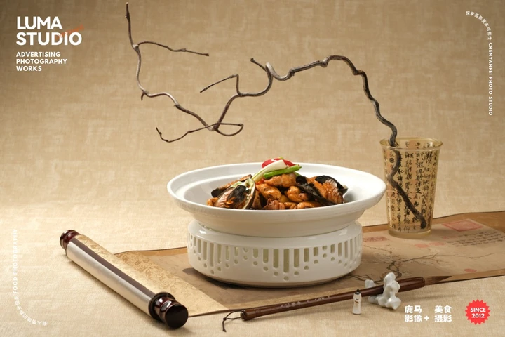 我把宋画气息拍进了这组杭帮菜品摄影里｜杭州美食拍照