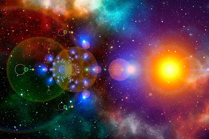 宇宙中的奇妙光线