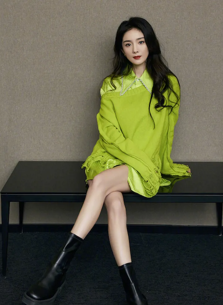 杨幂教你怎么穿荧光色