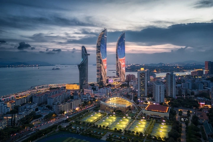 双子塔闪耀厦门