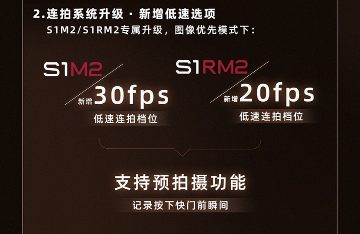 ​固件&软件更新  LUMIX S1二代系列及LUMIX Flow专业性能再进化