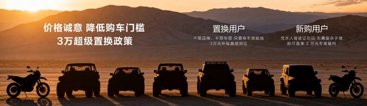 十五万热爱，高光而来！BJ30旅行家高光版上市，全系享超级置换3万补贴6.99万