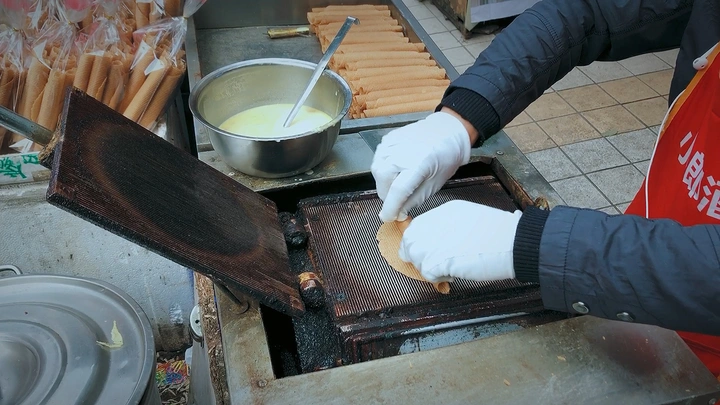 街头手工蛋卷