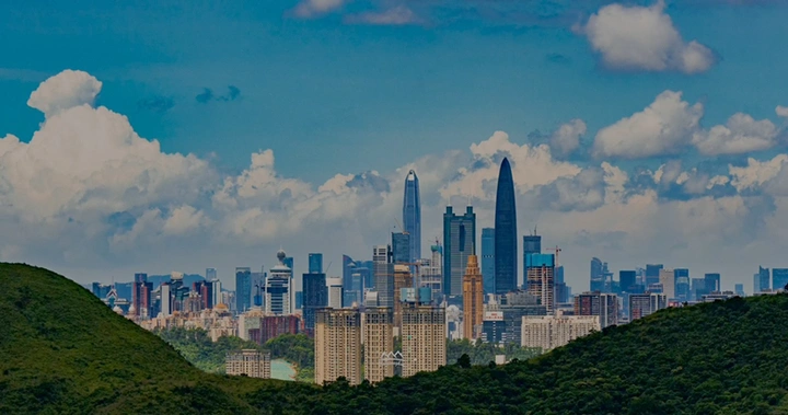 深圳蓝天白云延时摄影