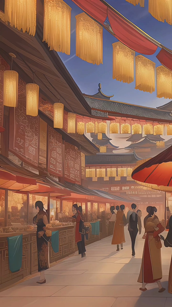 AI动画：长安夜市 by David