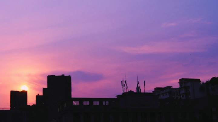 凝望夕阳