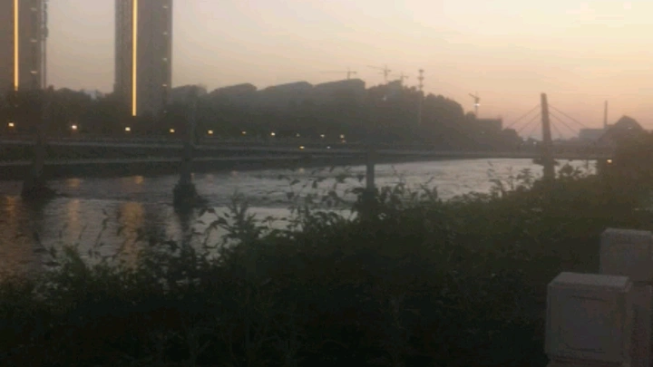 东辽河畔的傍晚