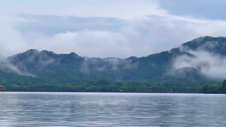 雨后西湖山水