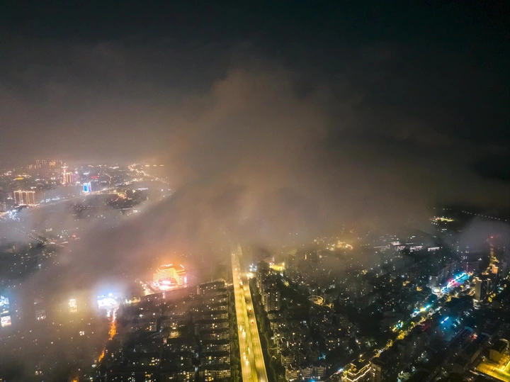 300米高空的延时摄影