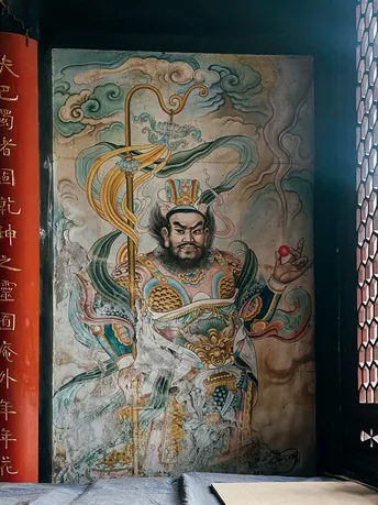 墙上的一幅大型壁画