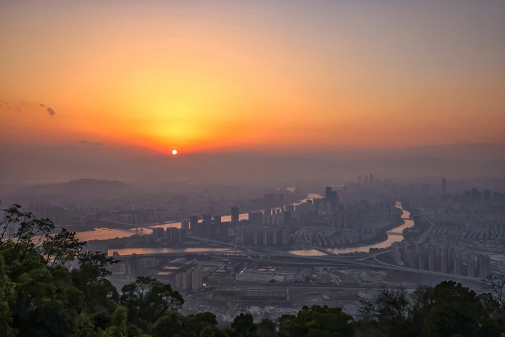 鼓山夕阳