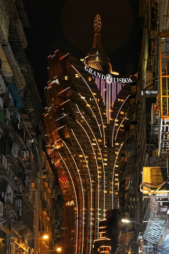 夜晚的大城市 高楼大厦