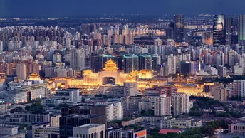 夜晚的大城市景象