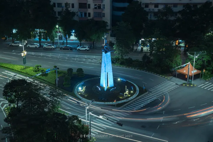 镜头里的一些江门夜景