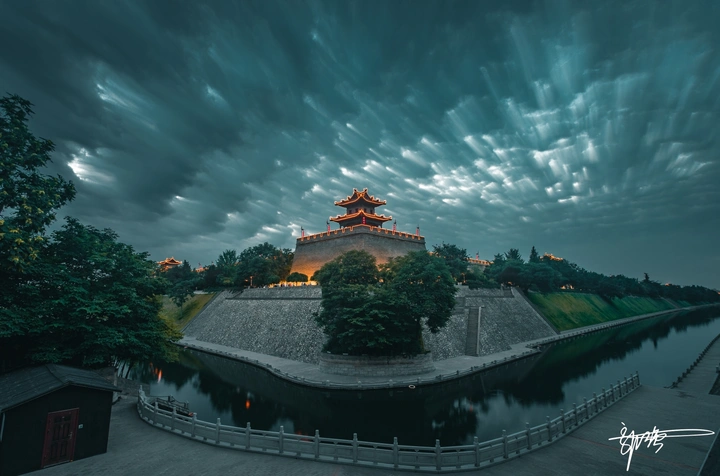 一组城市夜景