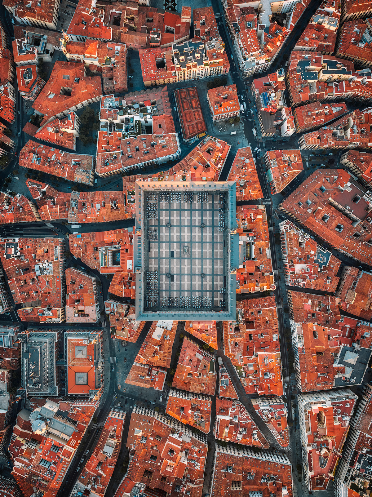 城市的老建筑 aerial image