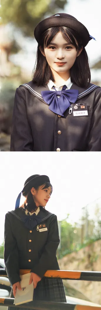 一位穿着制服和帽子女士