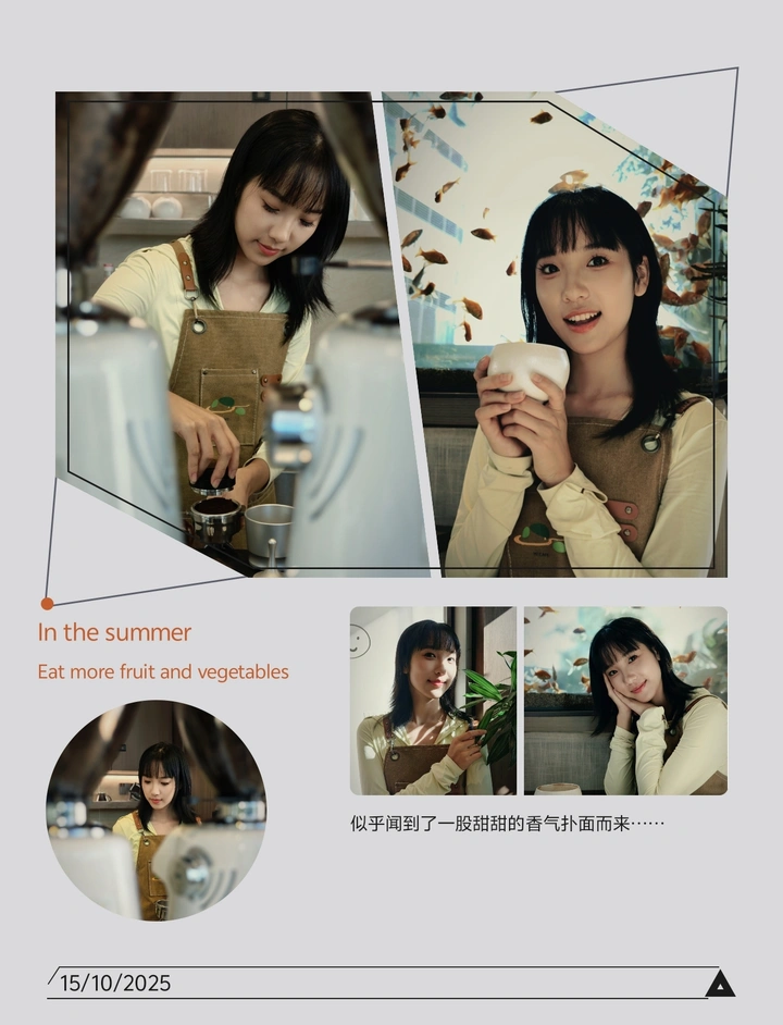 咖啡与鱼的午后