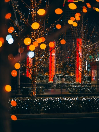 夜晚扫街拍照，请把光圈开大