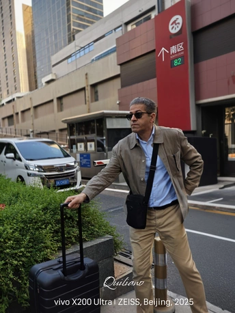 国贸街头的人们