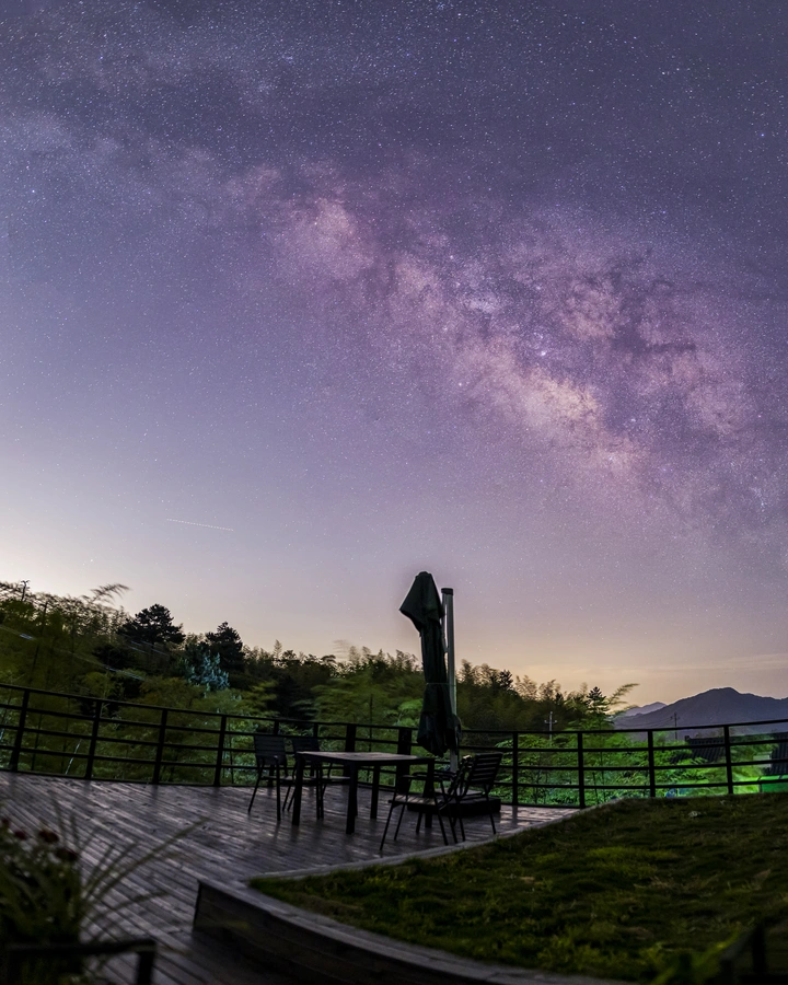 天荒坪星空银河