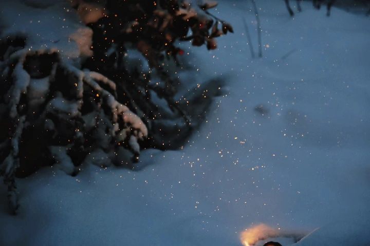 雪天夜景