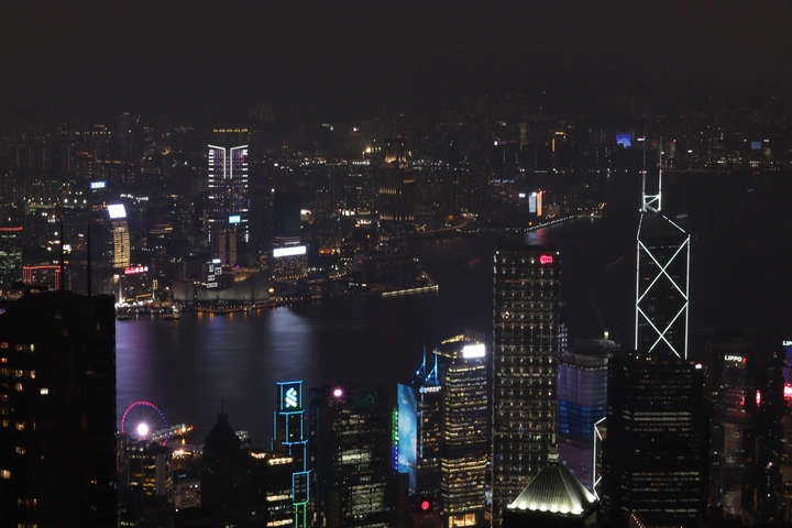 香港维多利亚港夜景