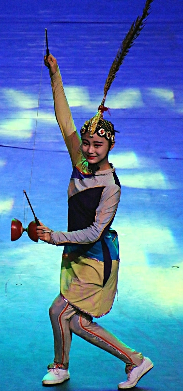 转碟一摄于浙江横店影视城文艺表演