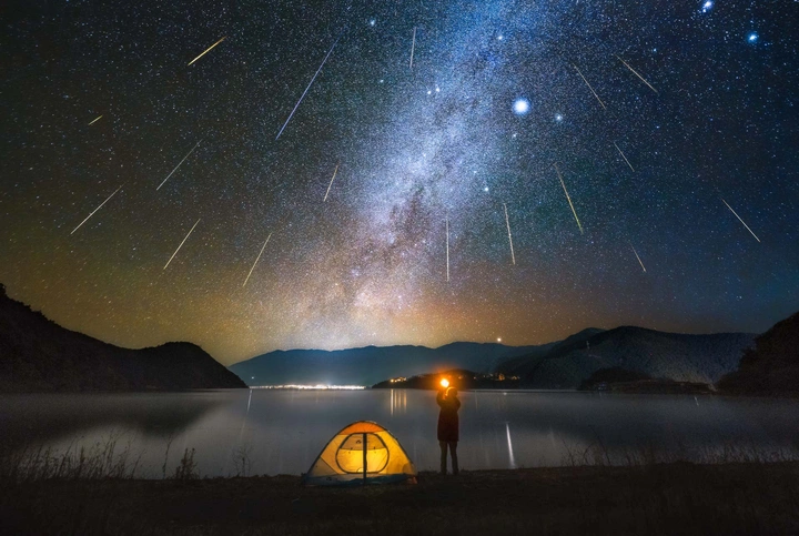 2021年双子座英仙座流星雨合集