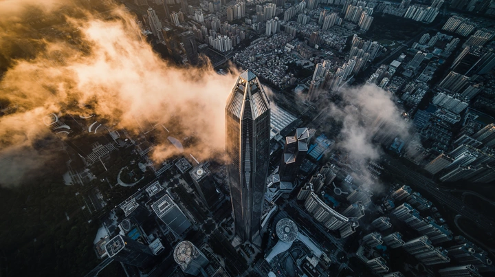 不同角度下的平安金融大厦！