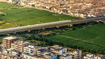 城市 aerial view 大型 绿地 建筑