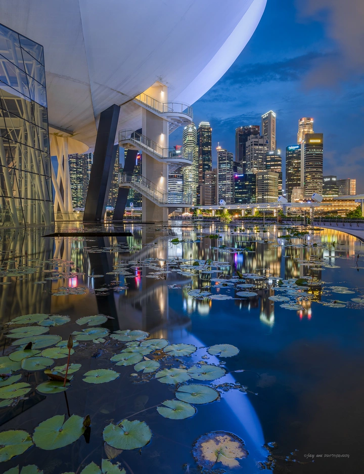 新加坡滨海湾夜景