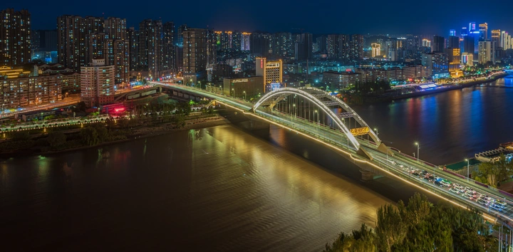 黄河夜色