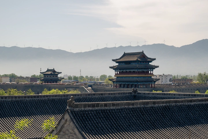 我现在城楼观山景