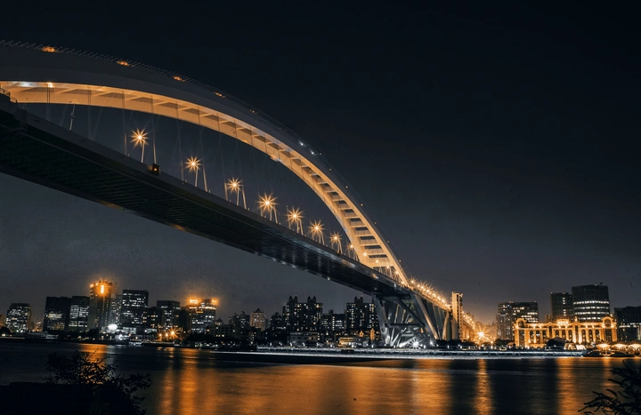 卢浦大桥之夜