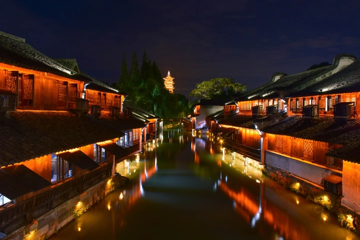 乌镇西栅夜景