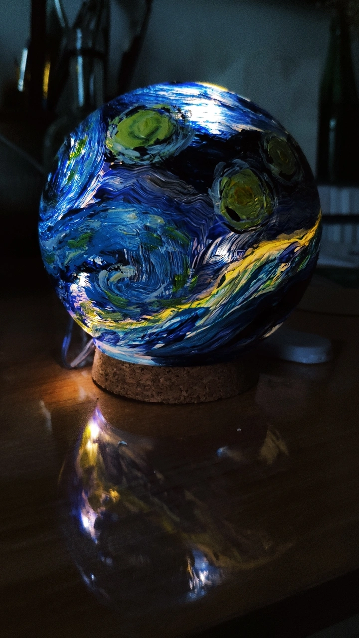手绘星空灯