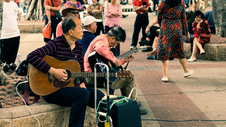 街头艺术家们