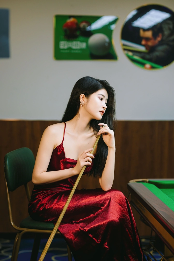 打台球