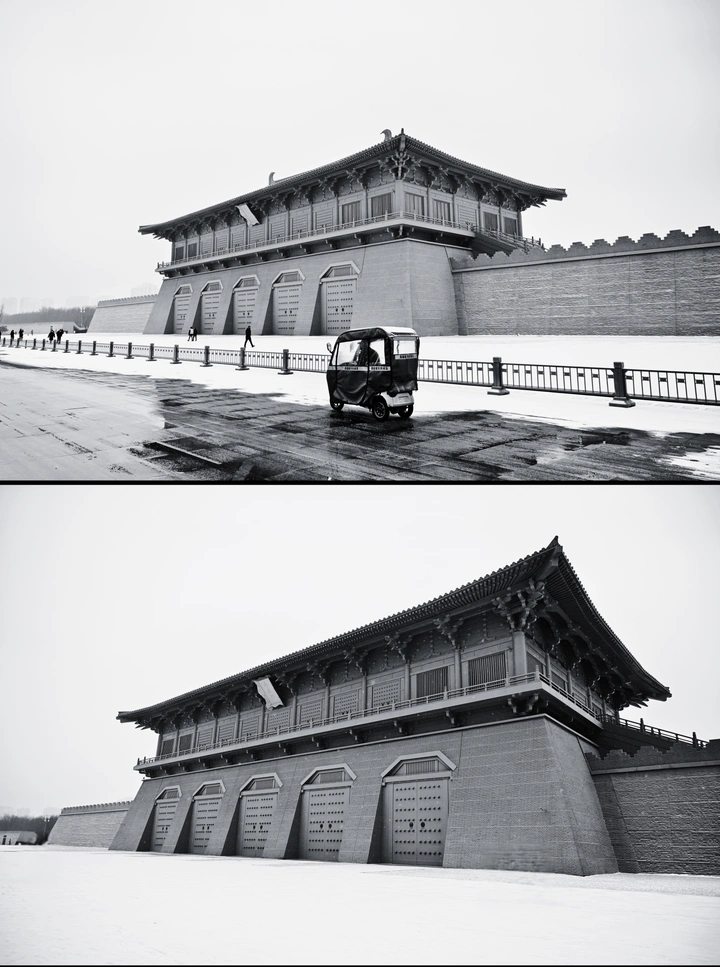 雪中大明宫
