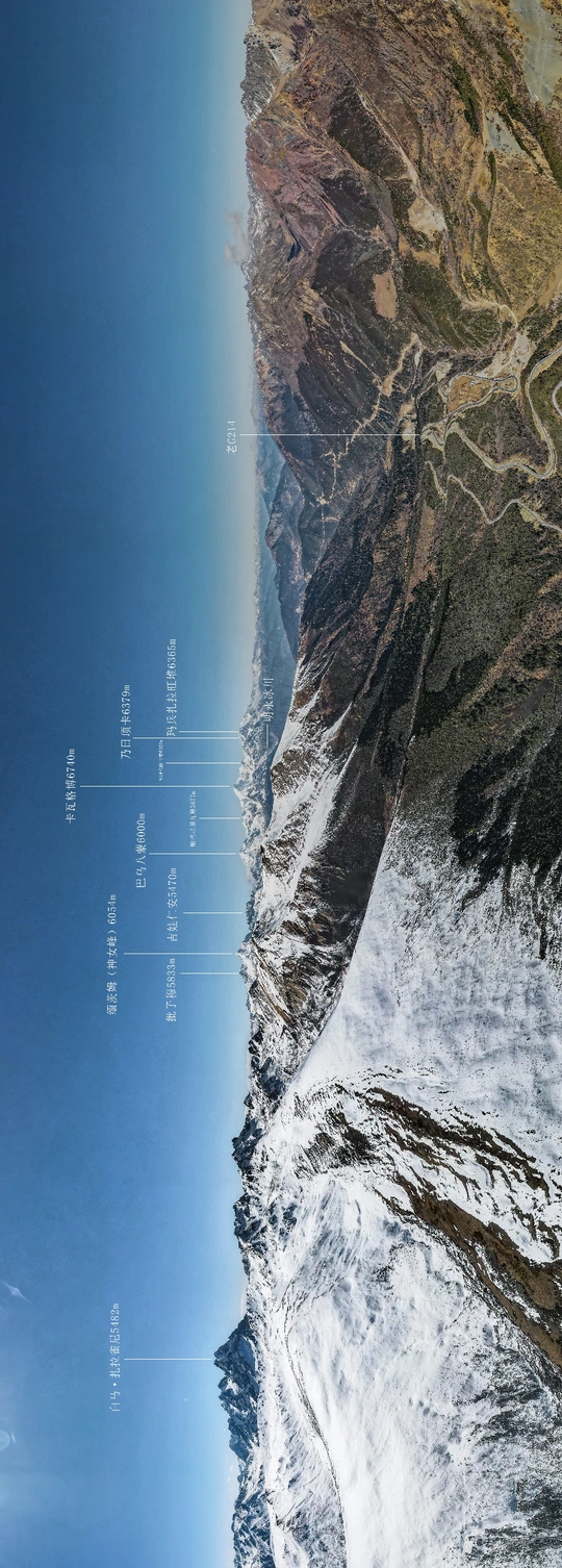 从卫星拍摄到的海洋、山脉和水体图像