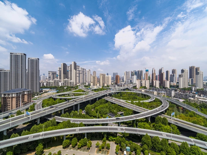 航拍武汉·马鹦路立交