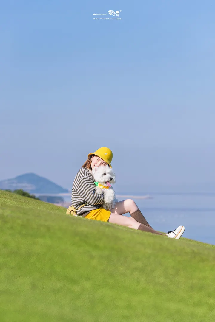 带着毛孩子去看海