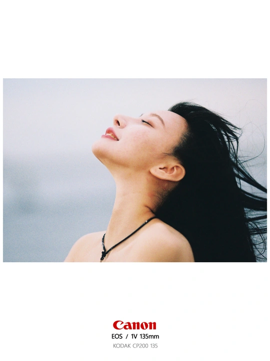 海滩上一个黑头发的女人