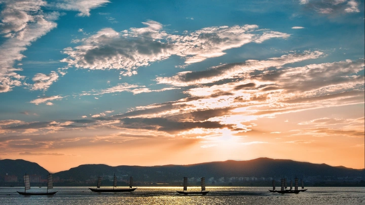 盛夏湖景！