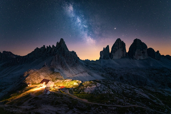 三峰星空