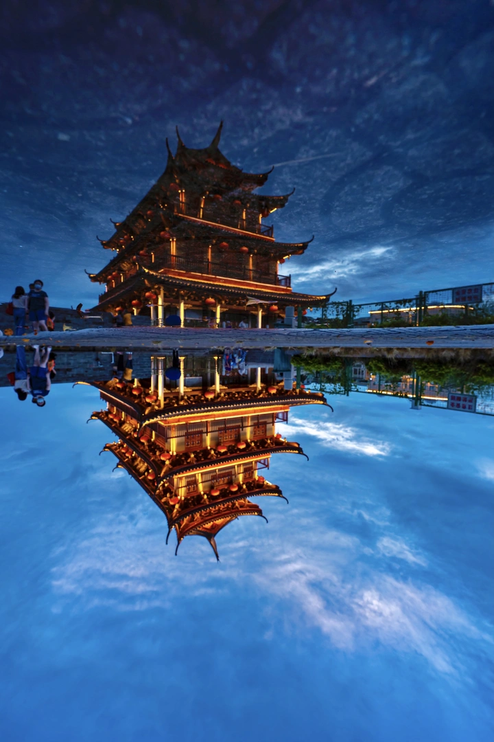 倒影广济楼