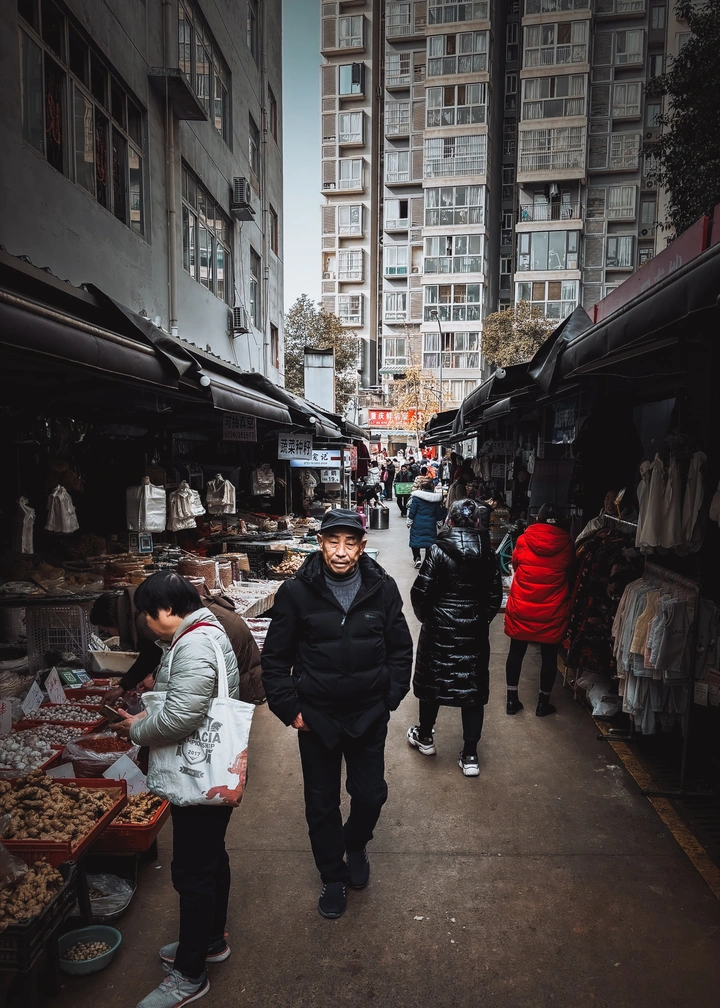 街拍菜市