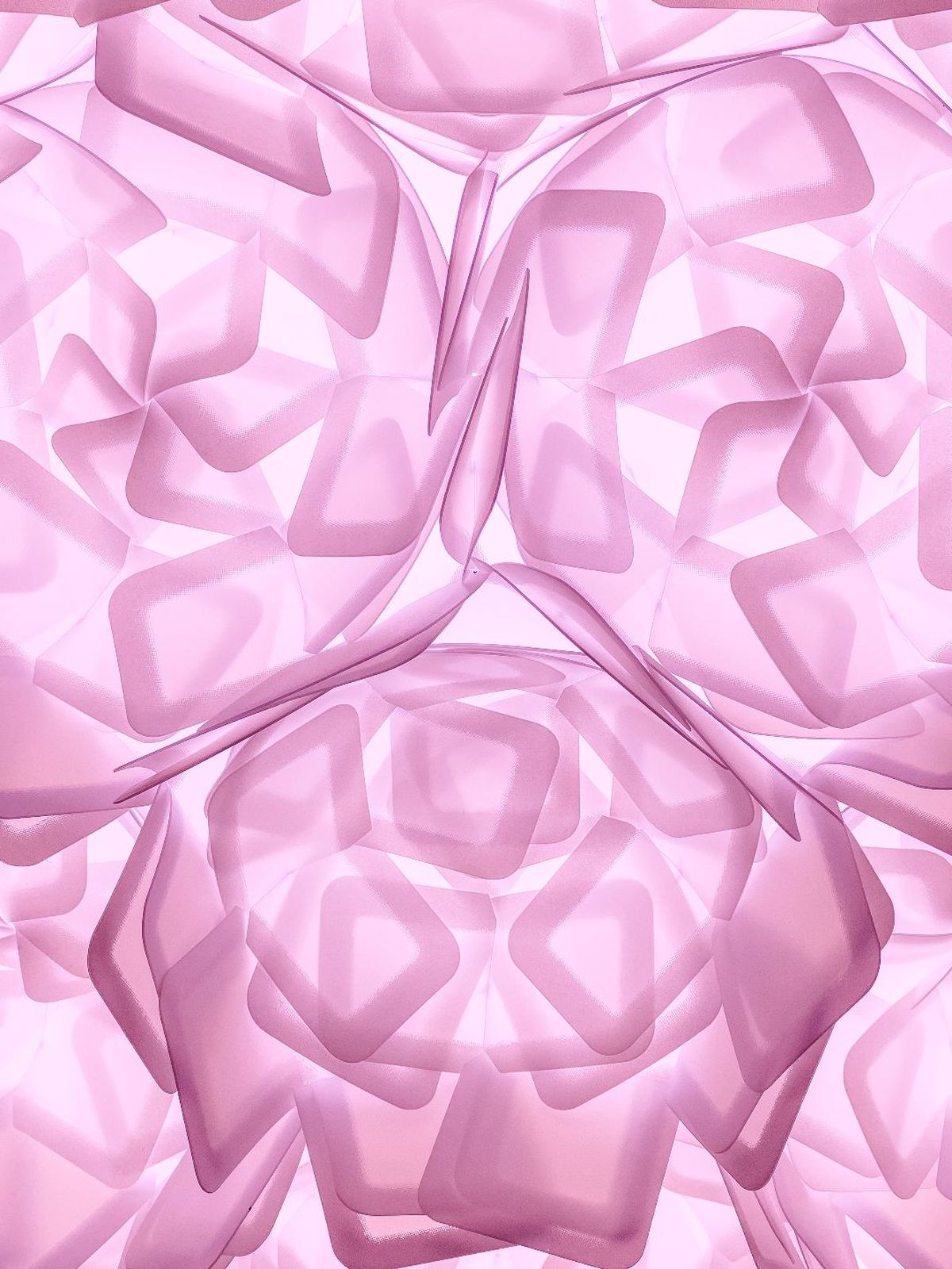 粉红色花朵的抽象图案 背景为白色插图
