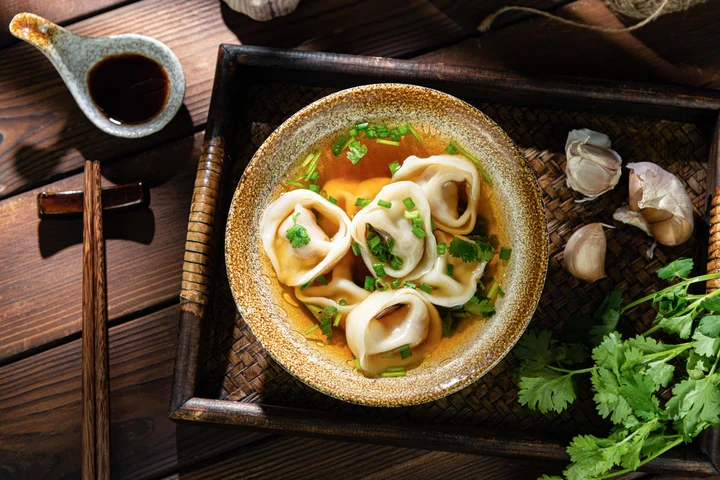 饺子 馄饨 背景图 美食